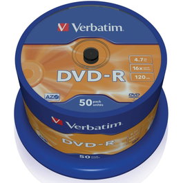 Verbatim DVD-R 4.7 Go 16x Boîte de 50 Disques Vierges