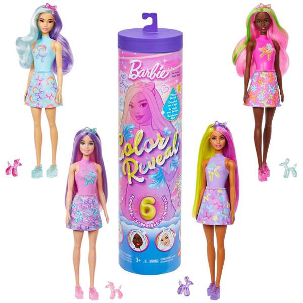 Mattel Barbie Color Reveal Ciber Series - Poupée à surprises pour le bain avec accessoires - Modèles assortis - 32,5 x 8,5 x 8,5 cm Mattel Barbie Color Reveal Ciber Series - Poupée à surprises pour le bain avec accessoires - Modèles assortis - 32,5 x 8,5 x 8,5 cm