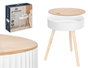 Giftdecor Table d'appoint Ondas 38 x 38 x 47 cm Blanc en bois (Set de 4)