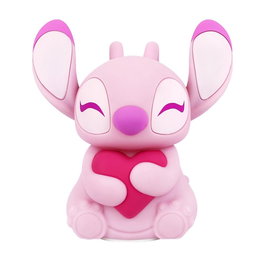 Enesco Lampe Tactile Disney Stitch Angel avec Coeur - Luminaire Décoration Officielle Lumière Chaude