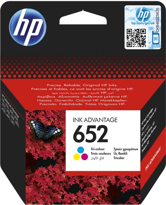 HP 652 Multipack Cartouche d'encre originale (Cyan, Magenta, Jaune) HP 652 Multipack Cartouche d'encre originale (Cyan, Magenta, Jaune)
