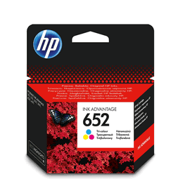 HP F6V24AE Cartouches d'encre 652 Cyan, Magenta, Jaune - Multipack