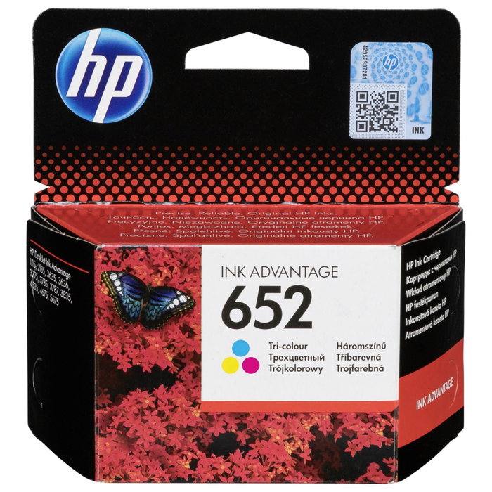 HP 652 Tri-color Original Ink Advantage Multipack