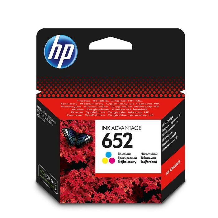 HP 652 Multipack Cartouche d'encre originale (Cyan, Magenta, Jaune) HP 652 Multipack Cartouche d'encre originale (Cyan, Magenta, Jaune)