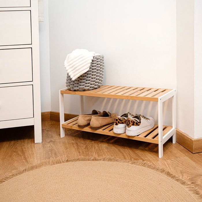 Range-chaussures Vinthera Moa Naturel Bambou 69 x 24,5 x 31 cm