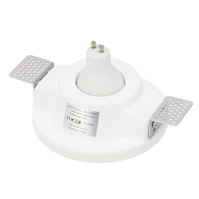 Polaris Spot encastré rond pour plâtre GU10 ou GX5,3 en escayola, Ø130x45mm Polaris Spot encastré rond pour plâtre GU10 ou GX5,3 en escayola, Ø130x45mm