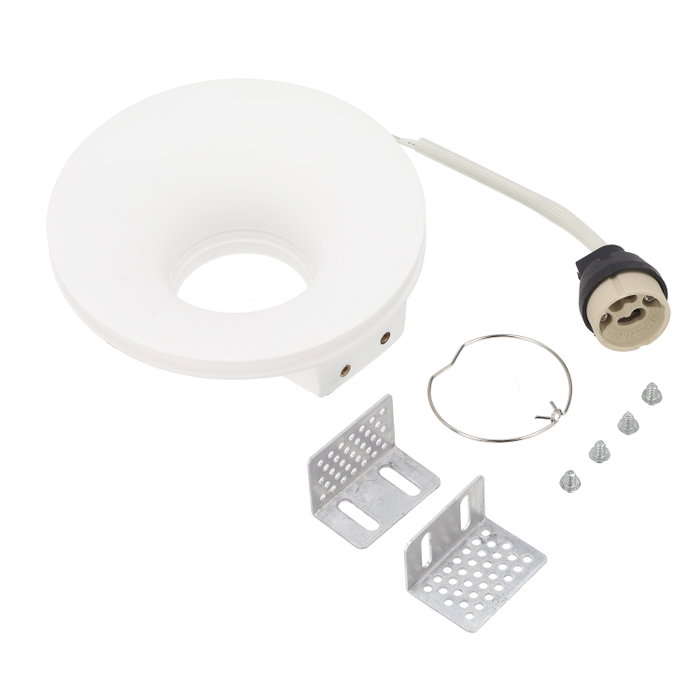 Polaris Spot encastré rond pour plâtre GU10 ou GX5,3 en escayola, Ø130x45mm Polaris Spot encastré rond pour plâtre GU10 ou GX5,3 en escayola, Ø130x45mm
