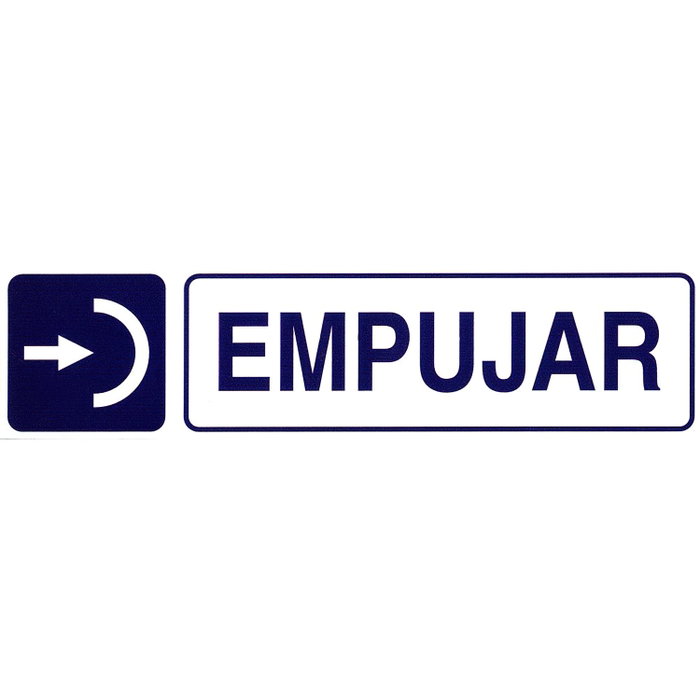 WOLFPACK LINEA PROFESIONAL Autocollant Empujar 250x63 mm WOLFPACK LINEA PROFESIONAL Autocollant Empujar 250x63 mm