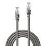 Lindy Câble Réseau Ethernet RJ45 Cat.6 S/FTP Gris Blindé, Contacts Dorés, Manchon Anti-Arrachement, 1 mètre