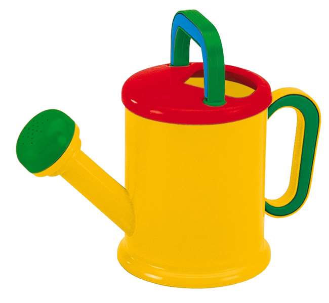 AVC Arrosoir pour enfant en plastique, dimensions 11x22 cm, âge recommandé 10 mois, langues: espagnol, anglais, français, portugais, italien, allemand