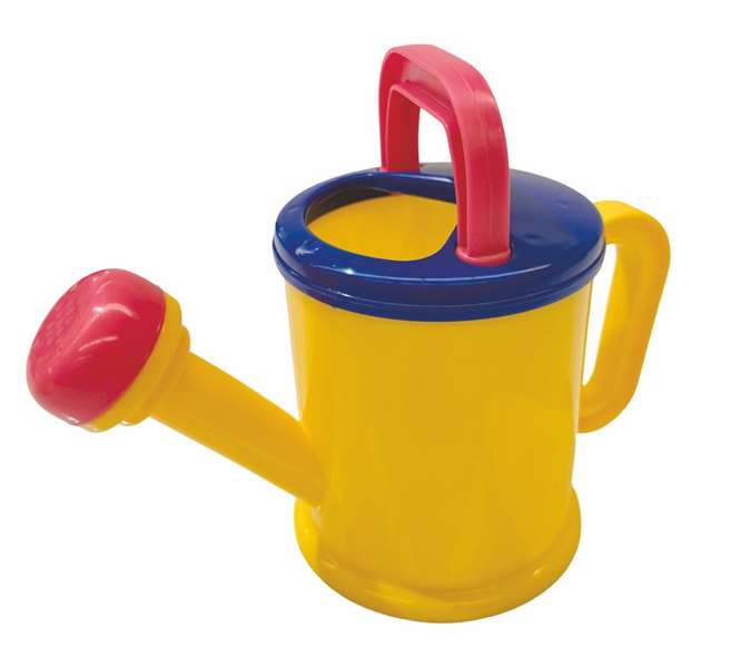 AVC Arrosoir pour enfant en plastique, dimensions 11x22 cm, âge recommandé 10 mois, langues: espagnol, anglais, français, portugais, italien, allemand
