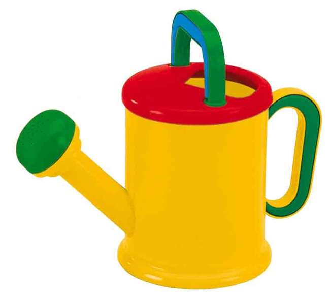 AVC Arrosoir pour enfant en plastique, dimensions 11x22 cm, âge recommandé 10 mois, langues: espagnol, anglais, français, portugais, italien, allemand