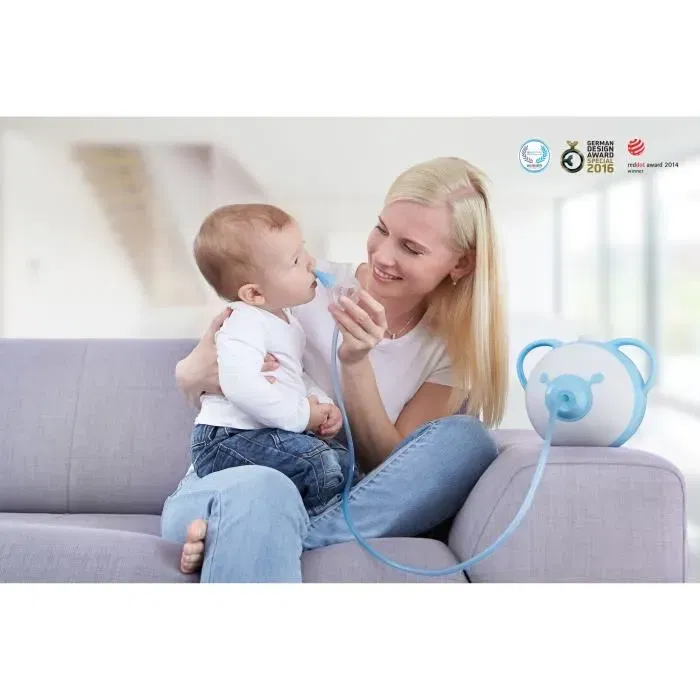 Nosiboo Pro Mouche bébé électrique - Aspirateur nasal haute puissance - Rose