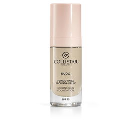 Collistar Fond de Teint Seconde Peau SPF15 #1N-avorio 30 ml - Hydratant, Éclat Naturel, Protection UV