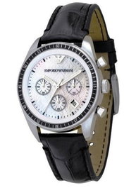 Armani AR5670 Montre Analogique Femme Marron et Argenté