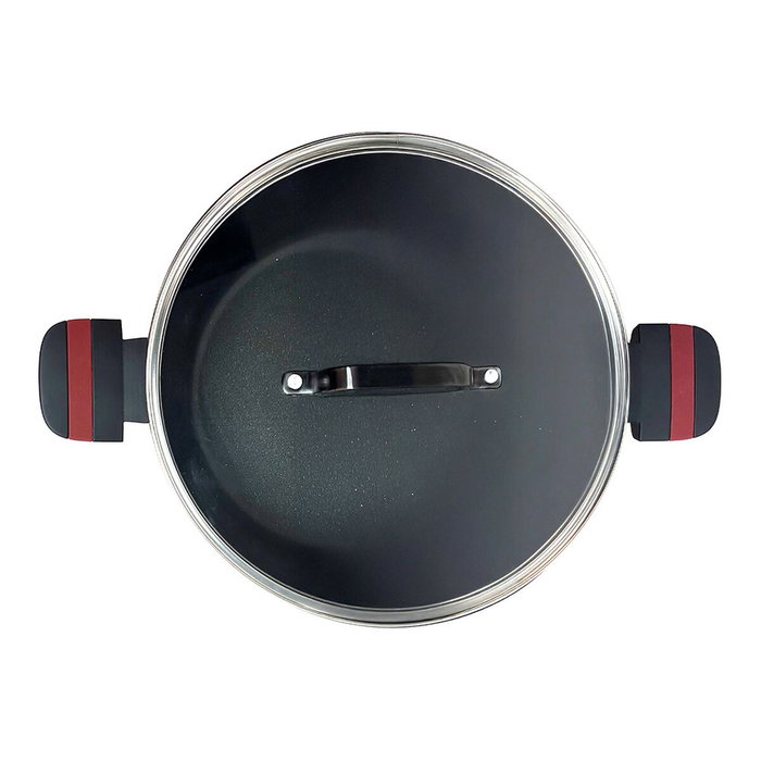 Casserole avec Couvercle San Ignacio denia experto Noir Rouge Ø 24 cm