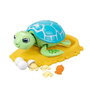 Bizak Tortue interactive sauve la tortue - Jeu d'action et de soin, émet des sons et des lumières, nécessite 3 piles AAA incluses, dimensions 19.2 x 34 x 20 cm, langues: espagnol