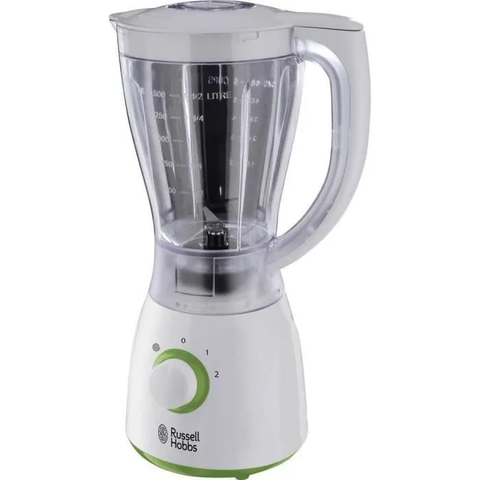 Russell Hobbs Explore 22250-56 Blender 500 W, bol de 1.5 L, 2 vitesses + fonction pulse, pieds antidérapants, pour smoothies, soupes et sauces