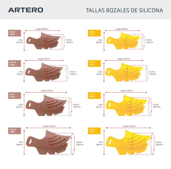 Artero Bozal Donald en silicone jaune M