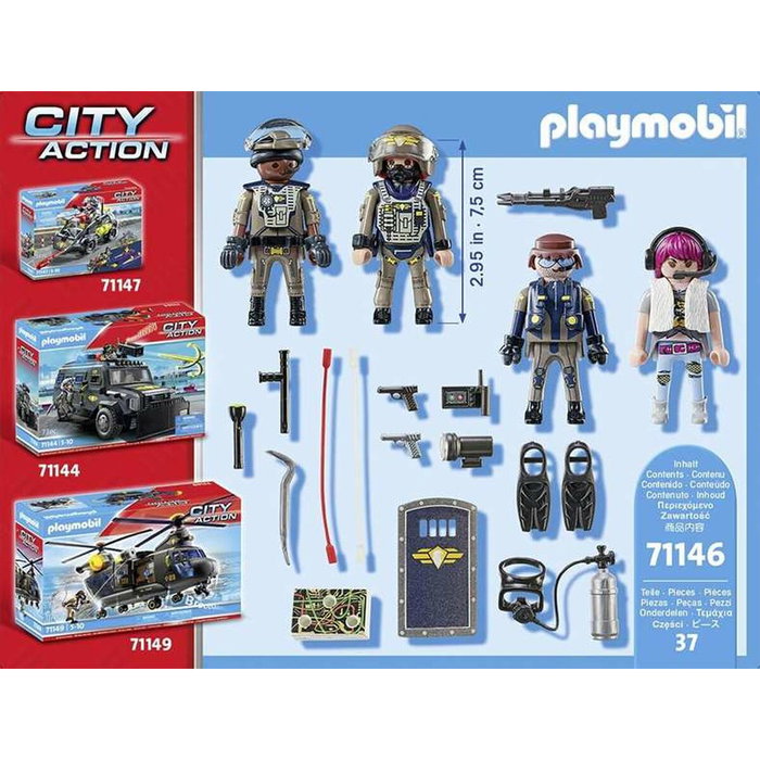 Playmobil 71146 Equipe des forces spéciales avec bandit City Action
