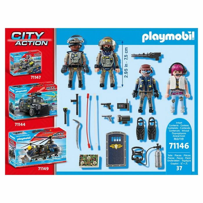 Playmobil 71146 Equipe des forces spéciales avec bandit City Action