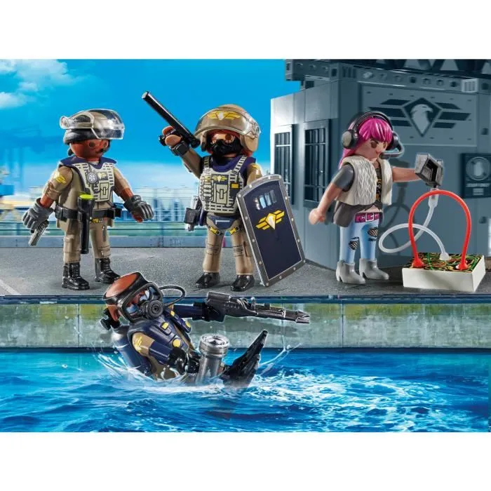 Playmobil 71146 - Équipe des Forces Spéciales avec Bandit - Set de Figurines - City Action - 37 Pièces - À Partir de 5 Ans Playmobil 71146 - Équipe des Forces Spéciales avec Bandit - Set de Figurines - City Action - 37 Pièces - À Partir de 5 Ans