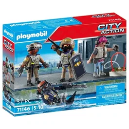 Playmobil 71146 - Équipe des Forces Spéciales avec Bandit - Set de Figurines - City Action - 37 Pièces - À Partir de 5 Ans