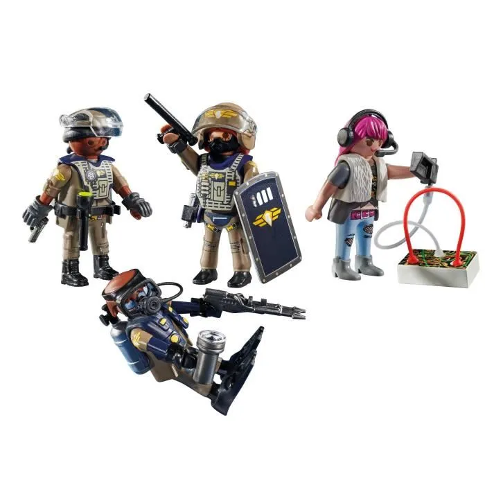 Playmobil 71146 - Équipe des Forces Spéciales avec Bandit - Set de Figurines - City Action - 37 Pièces - À Partir de 5 Ans Playmobil 71146 - Équipe des Forces Spéciales avec Bandit - Set de Figurines - City Action - 37 Pièces - À Partir de 5 Ans