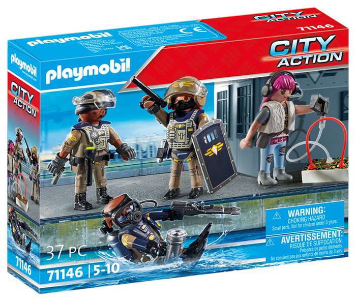 Playmobil 71146 Equipe des forces spéciales avec bandit City Action