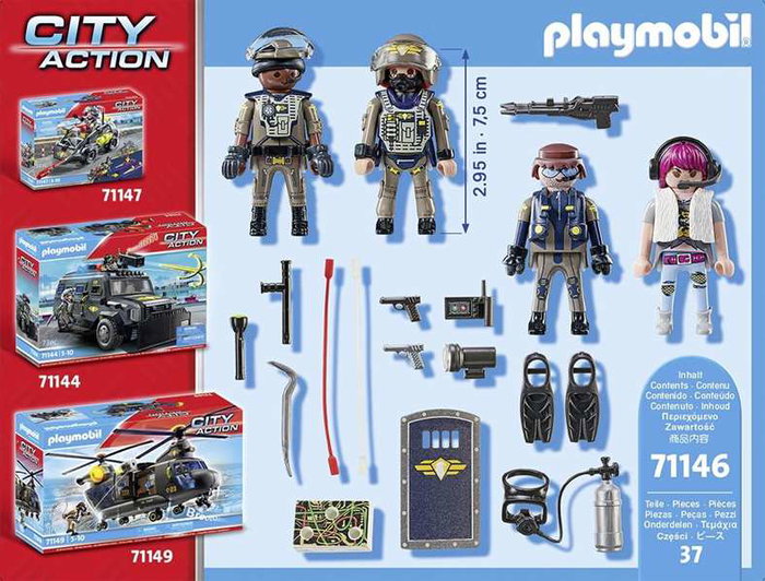 Playmobil 71146 Equipe des forces spéciales avec bandit City Action