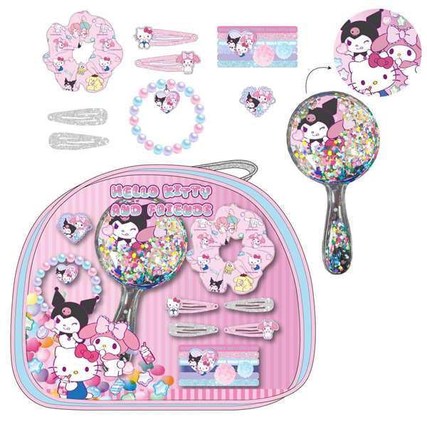 Hello Kitty Set de beauté nécessaire et accessoires 25 x 20.5 x 5 cm - Rose - Cerdá Hello Kitty Set de beauté nécessaire et accessoires 25 x 20.5 x 5 cm - Rose - Cerdá