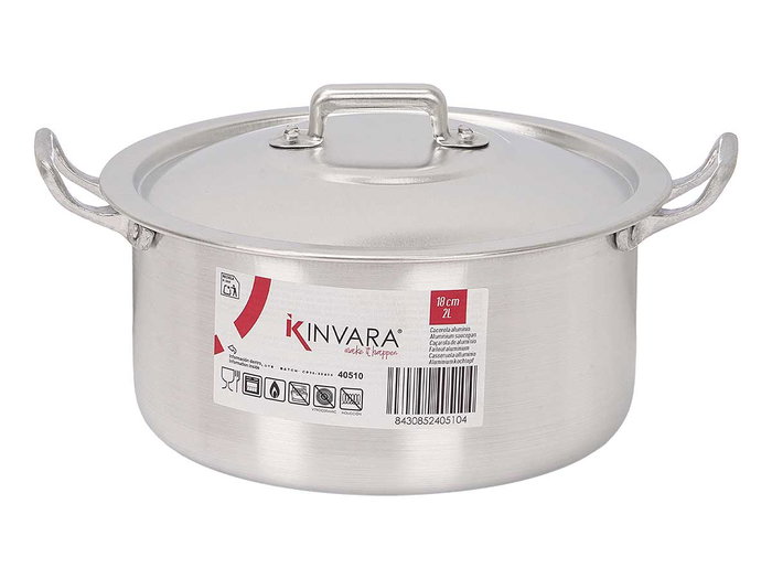 KINVARA Cacerola en aluminium 18 cm 2L - Plata KINVARA Cacerola en aluminium 18 cm 2L - Plata