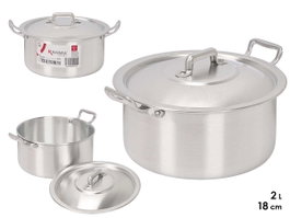 KINVARA Cacerola en aluminium 18 cm 2L - Plata