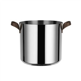 Alessi PU100/24 - Casserole haute Edo de 24 cm avec couvercle, en acier inoxydable 18/10, design Patricia Urquiola