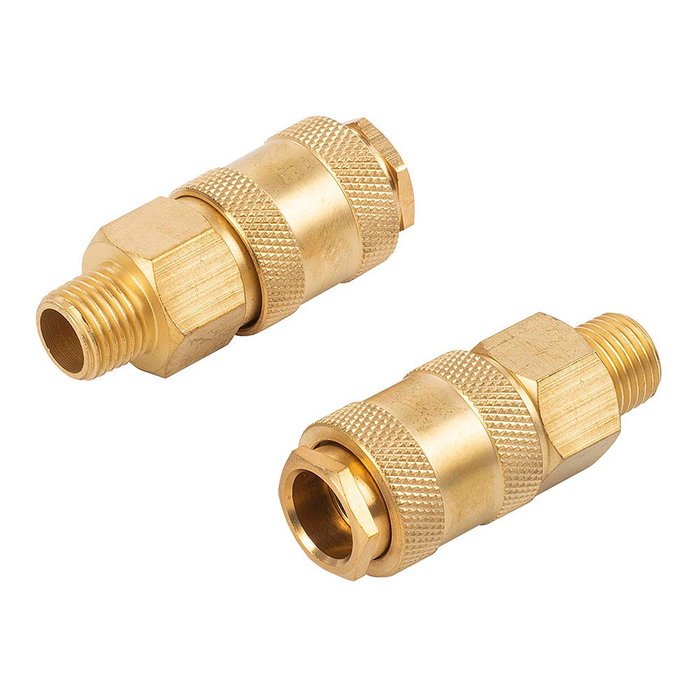 Powerplus Connecteurs universels en laiton femelle avec filetage mâle ¼ pouce, 2 uds Powerplus Connecteurs universels en laiton femelle avec filetage mâle ¼ pouce, 2 uds
