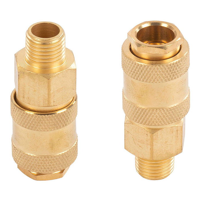 Powerplus Connecteurs universels en laiton femelle avec filetage mâle ¼ pouce, 2 uds Powerplus Connecteurs universels en laiton femelle avec filetage mâle ¼ pouce, 2 uds