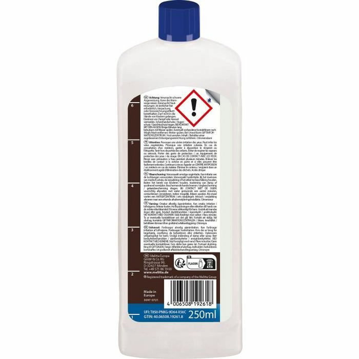 Melitta Détartrant pour cafetière filtre - Liquide 250 ml Melitta Détartrant pour cafetière filtre - Liquide 250 ml