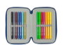 Safta - Plumier triple 37 pièces 'Comment dresser votre dragon' - 3 trousses scolaires - Dimensions : 12.5 x 19.5 x 5.5 cm