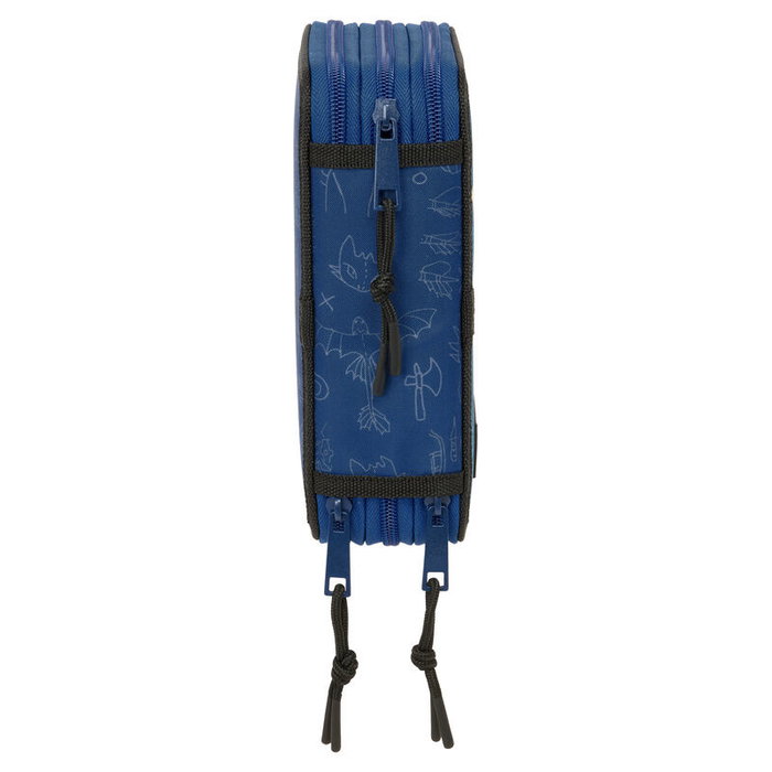 Safta Trousse Triple 37 Pièces Bleu Foncé