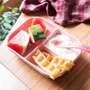Beaba Set Repas Bébé avec Ventouse, Assiette Silicone Compartimentée et Cuillère, Rose