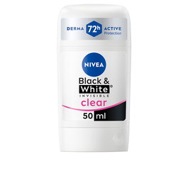 Nivea Déodorant Stick Black & White Invisible 50 ml Protection 72h Anti-Traces