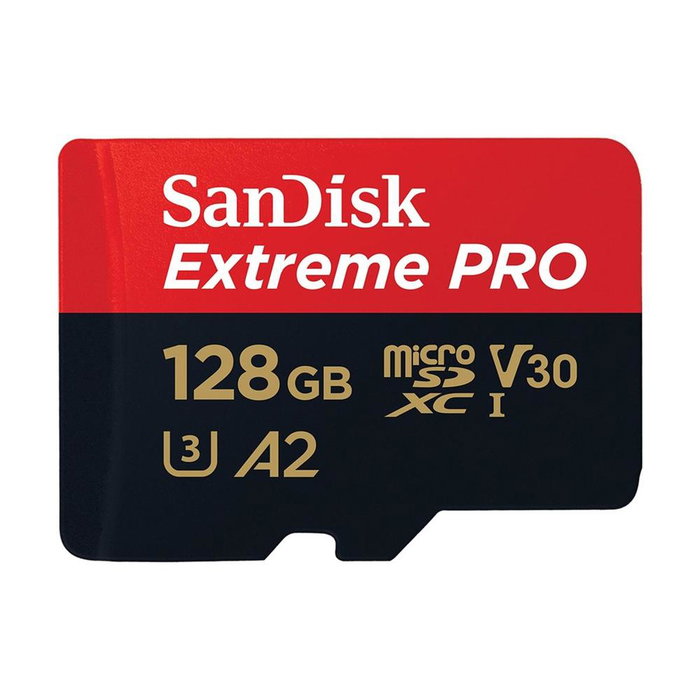 SanDisk Extreme Pro microSDXC 128 Go UHS-I U3 V30 A2 pour 4K SanDisk Extreme Pro microSDXC 128 Go UHS-I U3 V30 A2 pour 4K