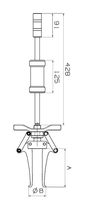 Extracteur Réglable Forza À 2 Griffes Pour Prise Intérieure Et Extérieure + Barre Extracteur Réglable Forza À 2 Griffes Pour Prise Intérieure Et Extérieure + Barre