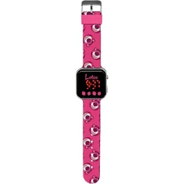 Kids Licensing Montre LED LTS00017 avec personnage Lotso - Affichage heure/date, fond d'écran interchangeable - Pile CR2032 incluse