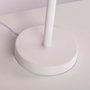 Lampe de table Pakdasht en rotin avec base métal blanc [SKD-T1011]
