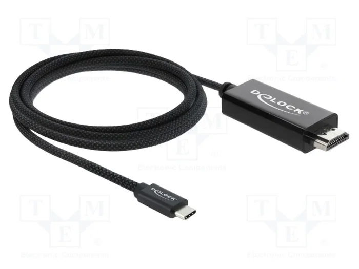 DELOCK Câble USB C vers HDMI 2m High Speed + Ethernet DELOCK Câble USB C vers HDMI 2m High Speed + Ethernet