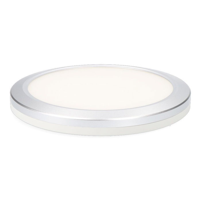 Edm Downlight ajustable LED encastrable/surface 20W 2050lm cadre chromé Ø22,5cm 3CCT 3000K-4000K-6400K