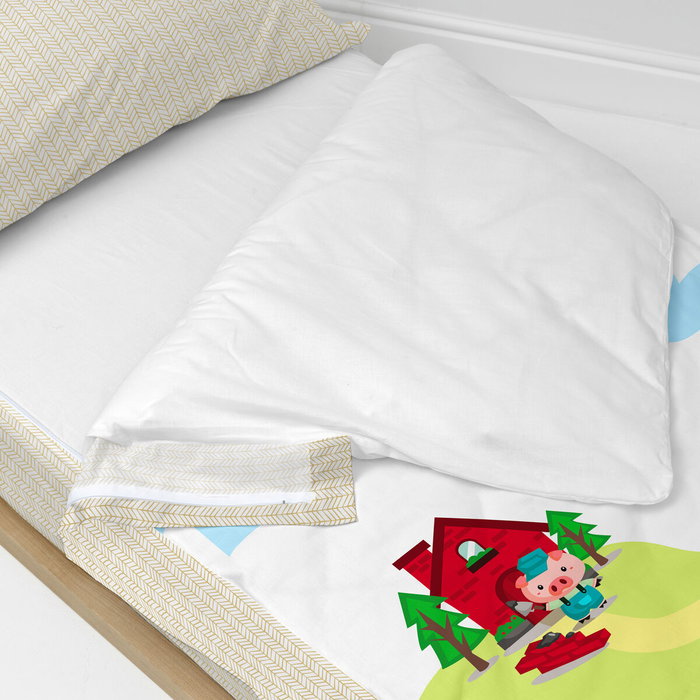 Couette rembourrée HappyFriday Mr Fox Piggys Multicouleur 42 x 20 x 50 cm