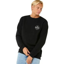Sweat sans capuche homme Rip Curl Stapler Crew Noir L