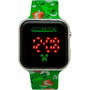 Kids Licensing Montre LED Minecraft pour Enfant MIN4129, Afficheur Heure et Date, Boîtier Rond Multicolore Étanche